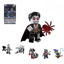 Kit 6 Bonecos Em Blocos De Montar Halloween Dia Das Bruxas Kit 6 Bonecos Em Blocos De Montar Halloween Dia Das Bruxas
