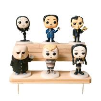 Kit 6 bonecos familia addams wandinha mortiça action figure