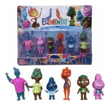 Kit 6 Bonecos Filme Elemental City Desenho Elementos - Click diversão