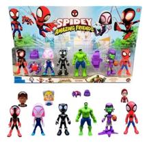 Kit 6 Bonecos Heróis Spidey E Seus Amigos Espetaculares