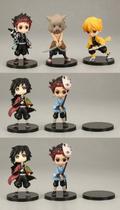 Kit 6 Bonecos Miniatura Anime 7cm PVC