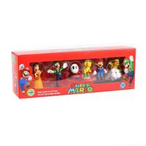 Kit 6 Bonecos Miniatura Coleção Super Mario Bros Diversos Personagens