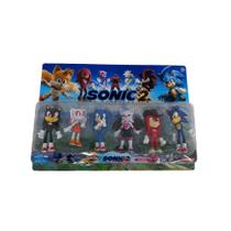 Kit 6 Bonecos Sonic 2 E Seus Amigos Cartelado Lançamento
