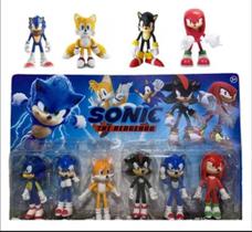 Kit 6 Bonecos Sonic E Seus Amigos Coleção Infantil