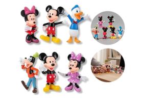 Kit 6 Bonecos Turma Disney Mickey Minnie Pateta E Donald 6cm Kit 6 Bonecos Turma Disney Mickey Minnie Pateta E Donald 6cm