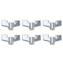 Kit 6 Borboletas 8mm em Metal Reforçado para Estante Prato