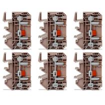 Kit 6 borne de afericao bege sak-6s 6mm2 sibratec