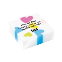 Kit 6 Borrachas Holic Dreamy Corações Coloridos Eco Pvc Tris