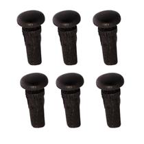 Kit 6 Botão Violino Olho Paris 4/4 Bt02 Preto Phx