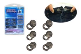Kit 6 Botões Alargador Para Saia Calça Bermuda Gestante