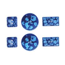 Kit 6 Botões Fruta - Blueberry