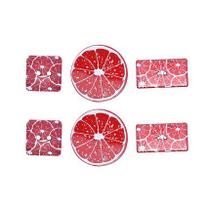 Kit 6 Botões Fruta - Graperfuit
