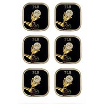 Kit 6 Botton Broche de Metal Eucaristia Santa Ceia JHS + Caixinha Kit 6 Botton Broche de Metal Eucaristia Santa Ceia JHS + Caixinha
