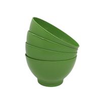 Kit 6 Bowl Cumbuca P/ Sopas Caldos Sobremesa Plástico 700 Ml Verde - VENDEU BEM