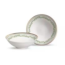 Kit 6 bowl decorado natalino classic christmas filete ouro