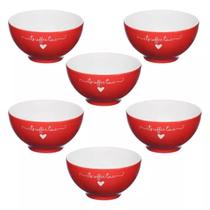 Kit 6 bowl lamour 440ml vEermelho etilux pcln173vm Kit 6 bowl lamour 440ml vEermelho etilux pcln173vm