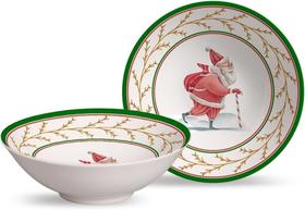 Kit 6 bowl natalino decorado ho ho ho alleanza