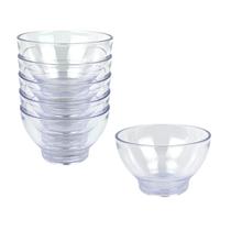 Kit 6 Bowl Tigela Multiuso Pequeno De PS Cristal 150ml Kit 6 Bowl Tigela Multiuso Pequeno De PS Cristal 150ml