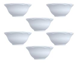 Kit 6 Bowls Cottage 450ml Tigela Cumbuca Porcelana Germer Kit 6 Bowls Cottage 450ml Tigela Cumbuca Porcelana Germer