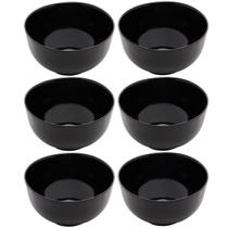 Kit 6 Bowls de Vidro 700ml Cumbucas Preto Tigela Sopa Saladas Caldos Sobremesas Opalino Lyor Kit 6 Bowls de Vidro 700ml Cumbucas Preto Tigela Sopa Saladas Caldos Sobremesas Opalino Lyor