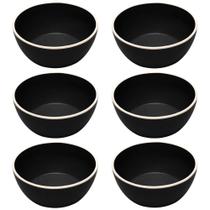 Kit 6 Bowls Melamina 600ml Cumbuca 15cm Tigela Class Wolff Sobremesa Porções Sopas