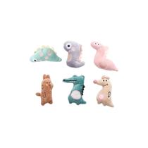 Kit 6 Brinquedos de Pelúcia Animais Fofos Interativos e Divertidos para Crianças