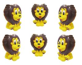 Kit 6 brinquedos de vinil para bebê a partir de 3 meses - leão Kit 6 brinquedos de vinil para bebê a partir de 3 meses - leão