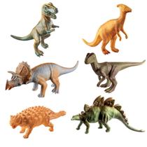 Kit 6 Brinquedos Dinossauro Realista em Vinil - Cometassauro