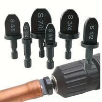 Kit 6 Brocas Alargador Expansor Cano Tubo De Cobre Alumínio ferramentas p/reparo de ar condicionado Kit 6 Brocas Alargador Expansor Cano Tubo De Cobre Alumínio ferramentas p/reparo de ar condicionado