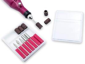 Kit 6 Brocas e 6 Lixas Refil Lixadeira Elétrica Unhas Gel X1 Ideal para Polir Modelar Nivelar Esculpir Apropriada para Pequenos Cortes e Cutículas Kit 6 Brocas e 6 Lixas Refil Lixadeira Elétrica Unhas Gel X1 Ideal para Polir Modelar Nivelar Esculpir Apropriada para Pequenos Cortes e Cutículas