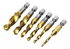 Kit 6 Brocas Macho Fura E Faz Rosca M3 M4 M5 M6 M8 M10