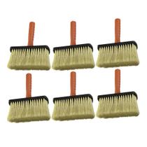 Kit 6 Broxa Trincha Grande 18cm Jumbo Atlas Pintura Limpeza