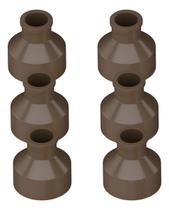 Kit 6 Bucha Redução Soldável Longa 50 X 25mm Plastilit