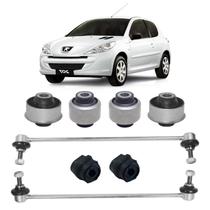 Kit 6 Buchas Bandeja, Barra e Bieleta Peugeot 206 e 207