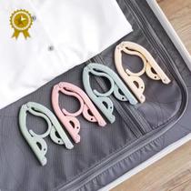 kit 6 Cabide Dobrável Portátil, Viagem, Compacto, Antideslizante, Multifuncional, Adulto Infantil
