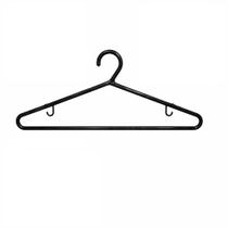 Kit 6 Cabides Adulto Multiuso para Roupas e Calças Organização Cor:Preto Kit 6 Cabides Adulto Multiuso para Roupas e Calças Organização Cor:Preto