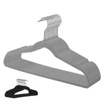 Kit 6 Cabides de Veludo Adulto Antideslizante Leves Fino Kit 6 Cabides de Veludo Adulto Antideslizante Leves Fino