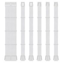 Kit 6 cabo sleeved full white extensor 1x24p 2x4+4p 3x6+2p Kit 6 cabo sleeved full white extensor 1x24p 2x4+4p 3x6+2p