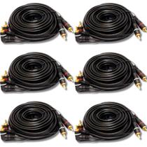 Kit 6 Cabos Automotivos Rca 5 Metros Kx3 Para Som Ofhc Kit 6 Cabos Automotivos Rca 5 Metros Kx3 Para Som Ofhc