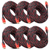 Kit 6 Cabos HDMI 5m Full HD Para TV PS4 PS5 Monitor