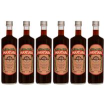 Kit 6 Cachaças Caramelada Paratiana 700 ml Presente Especial Com Sabor Gourmet de Alambique Kit 6 Cachaças Caramelada Paratiana 700 ml Presente Especial Com Sabor Gourmet de Alambique