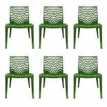 Kit 6 cadeira gruvyer verde Kit 6 cadeira gruvyer verde