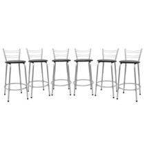 Kit 6 Cadeira Para Balcão Ilha Bistrô Banqueta 60cm Flórida Prata Bar Cozinha Área Gourmet Churrasqueira Edicula Kit 6 Cadeira Para Balcão Ilha Bistrô Banqueta 60cm Flórida Prata Bar Cozinha Área Gourmet Churrasqueira Edicula