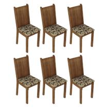 Kit 6 Cadeiras 4290 Madesa Rustic/marrom Kit 6 Cadeiras 4290 Madesa Rustic/marrom