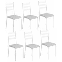 Kit 6 Cadeiras 541 Sala Jantar Cozinha Pés Aço Tubular Kit 6 Cadeiras 541 Sala Jantar Cozinha Pés Aço Tubular
