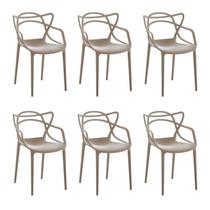 Kit 6 Cadeiras Allegra Flex 85cmx54cmx56 Cm