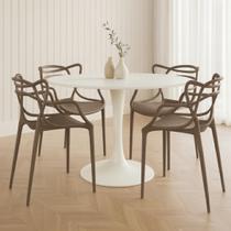 Kit 6 Cadeiras Allegra Top Chairs Fendi Sala Jantar Restaurante Area Gourmet Externa Cozinha