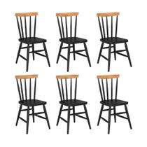 Kit 6 Cadeiras De Jantar Madeira Maciça Multimóveis Cr50120