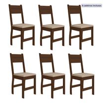 Kit 6 Cadeiras de Jantar MDF Milano Kit 6 Cadeiras de Jantar MDF Milano