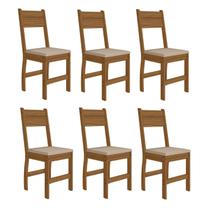 Kit 6 Cadeiras de Jantar MDF Milano Kit 6 Cadeiras de Jantar MDF Milano